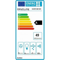 Davoline Shape 60 Απορροφητήρας Καμινάδα 60cm Γκρι